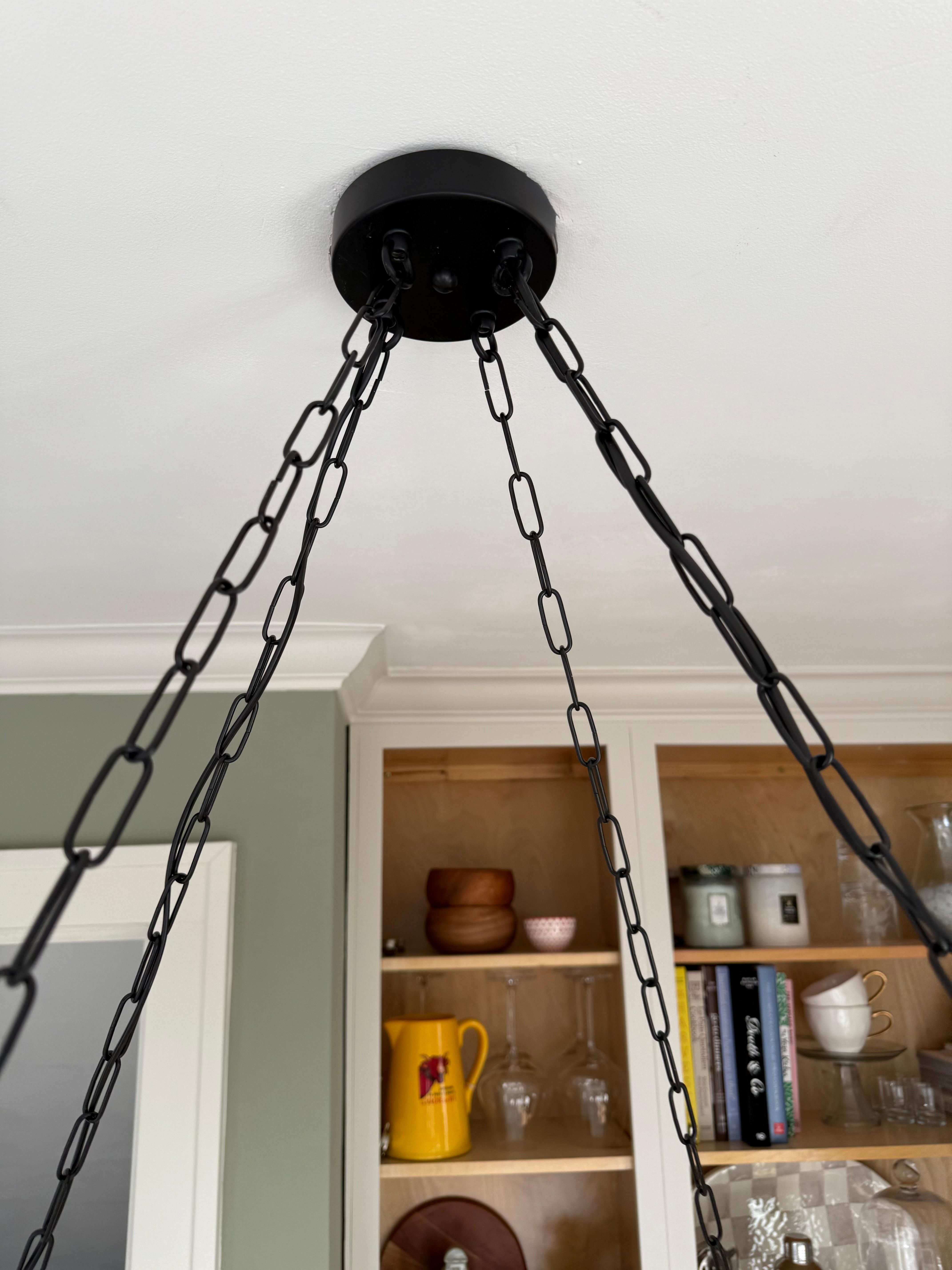 Énorme affleurant / suspension de 36 Ø avec un superbe abat-jour en albâtre ressemblant à une pleine lune en vente 5