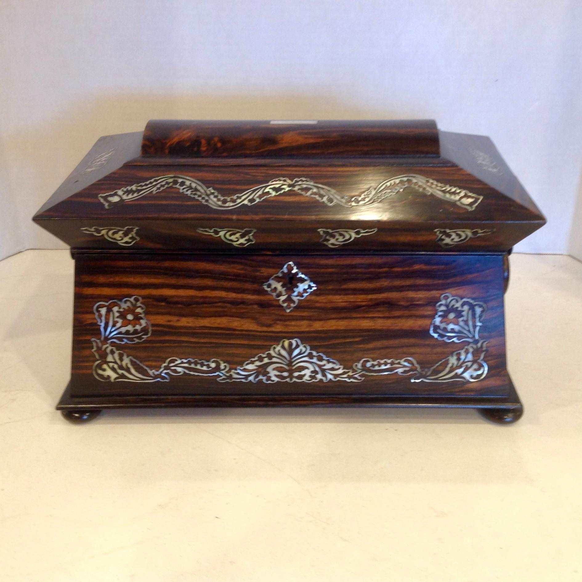 Enormous Anglo - Indian Tea Caddy In Good Condition For Sale In West Palm Beach, FL