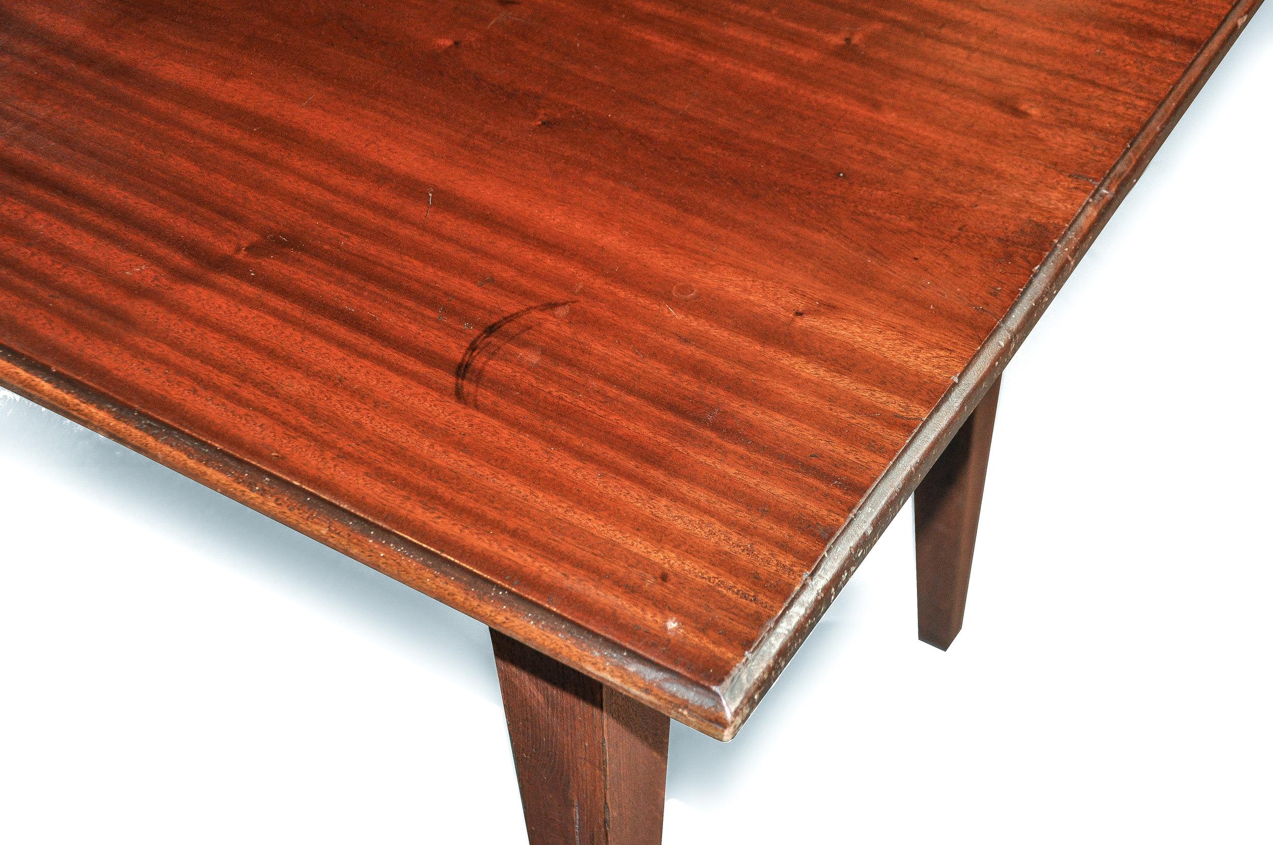 Biedermeier Enormous Antique Table, Sequoia Wood, up to 12 People, circa 1900