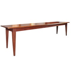 Enormous Antique Table, Sequoia Wood, up to 12 People, circa 1900