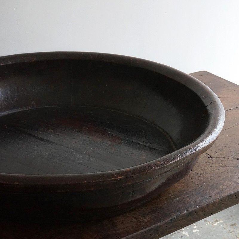 Very Large Antique Chinese Wooden Bowl, 19th Century For Sale 2