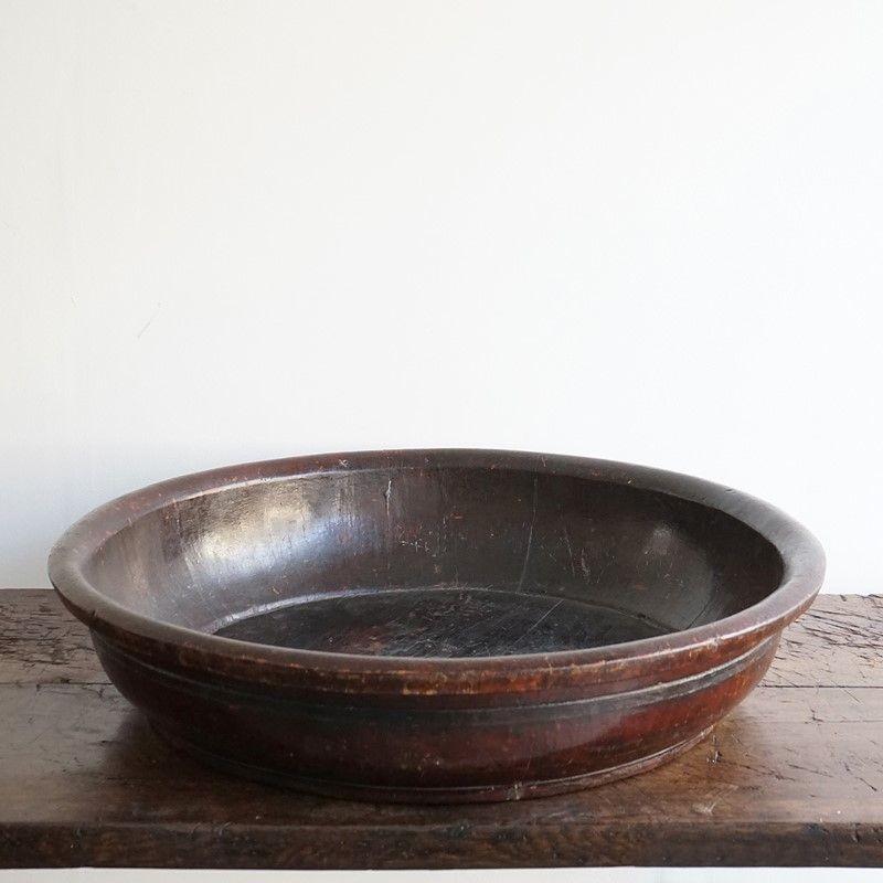 Very Large Antique Chinese Wooden Bowl, 19th Century For Sale 3