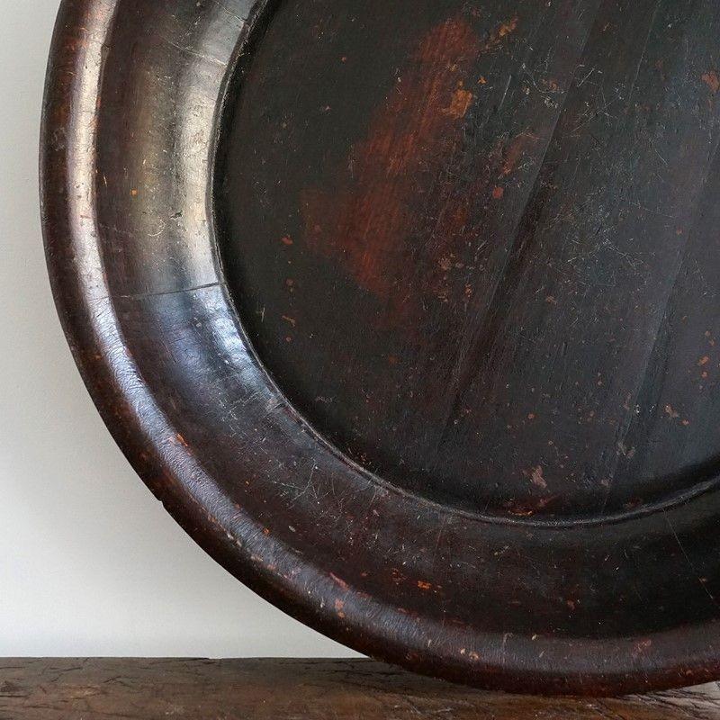 Very Large Antique Chinese Wooden Bowl, 19th Century For Sale 4