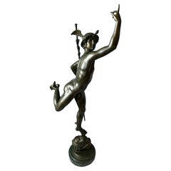 Enormous Bronze Figure of Mercury