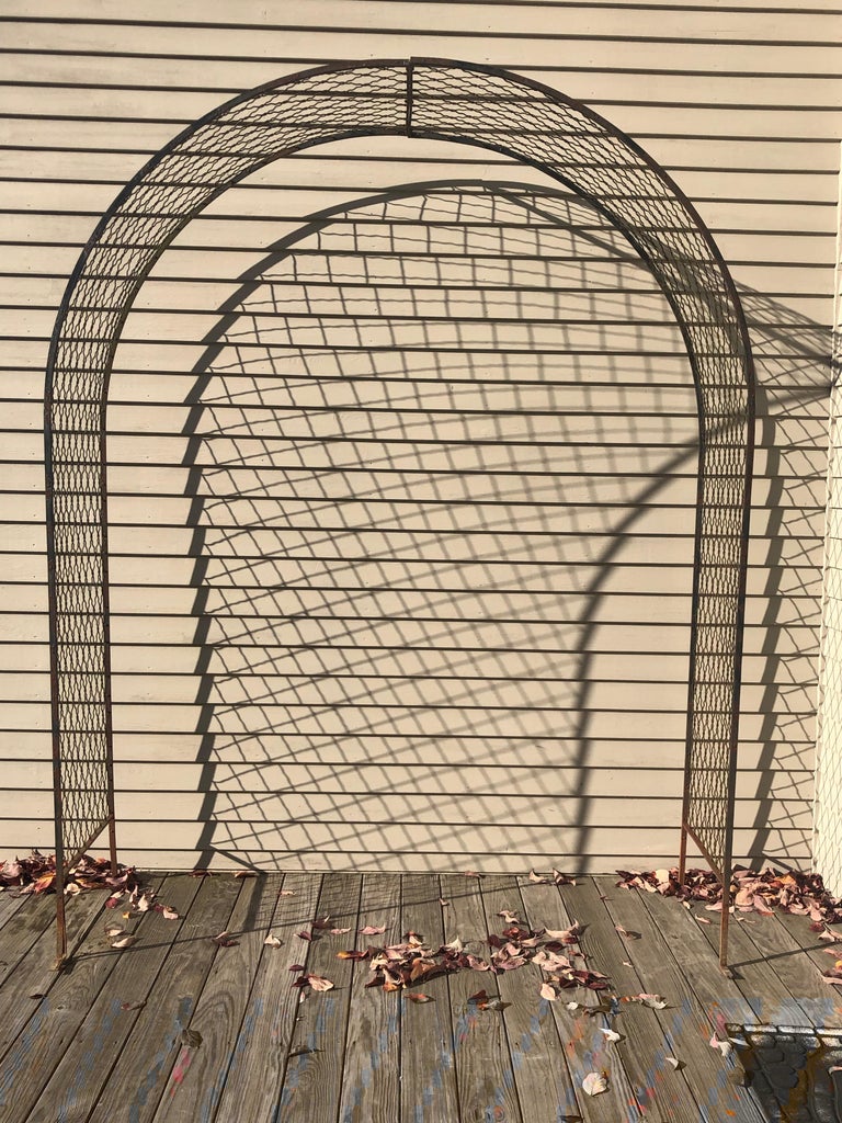Enormous Early 20th Century Wrought Iron American Arbor For Sale at 1stDibs