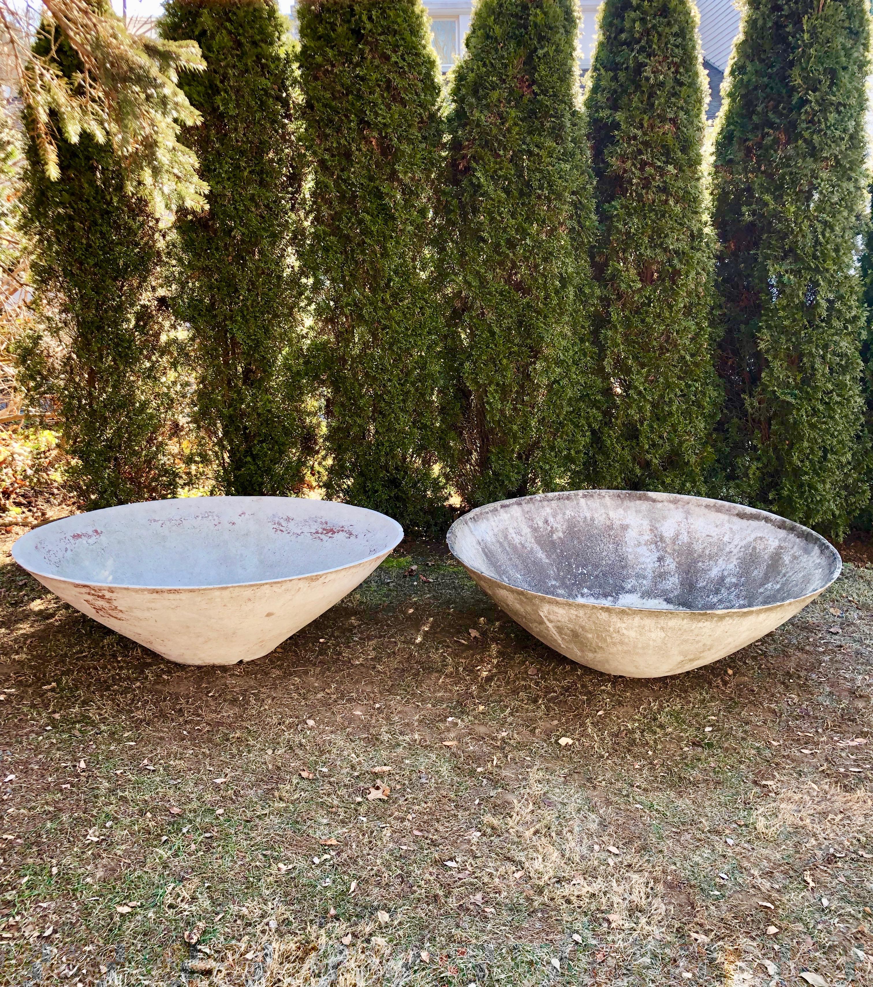Enormous Eternit Canted Bowl Planter Designed by Willy Guhl #1 at 1stDibs