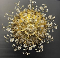 Enormous Flush Mount Attr. to Maison Baguès, France, 1950s