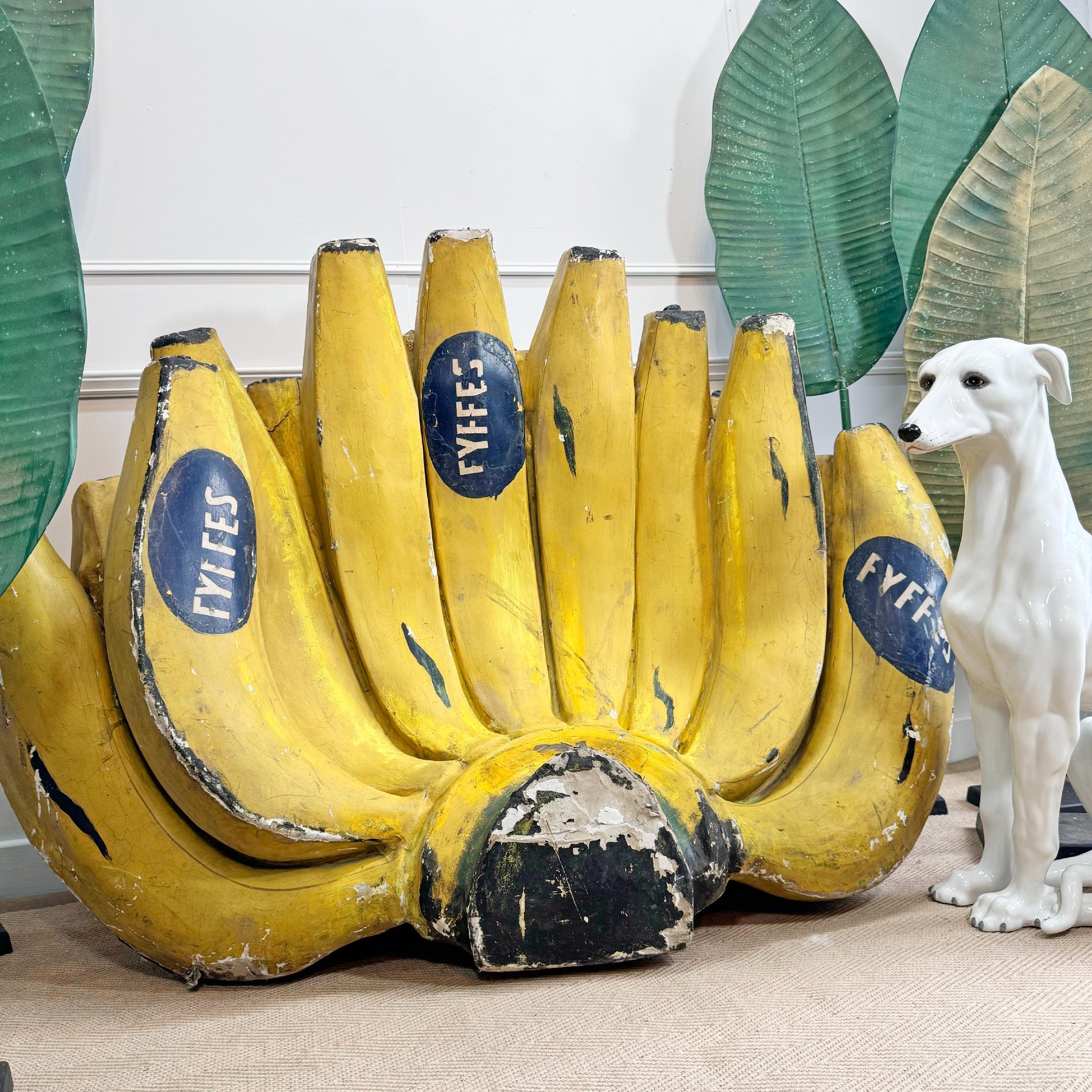 Plaster Enormous Fyffes Bananas Advertising Display 1930's
