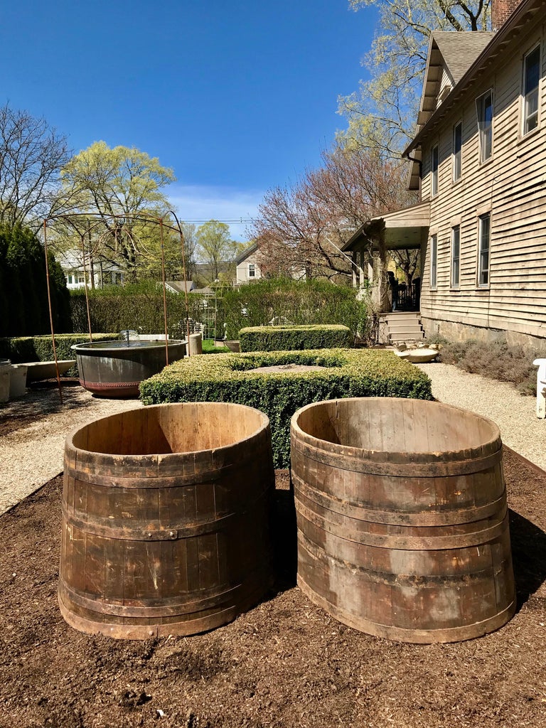Enormous Handmade Wooden Alsatian Wine Tubs For Sale at 1stDibs