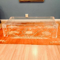 Enormous Lucite Cocktail Table
