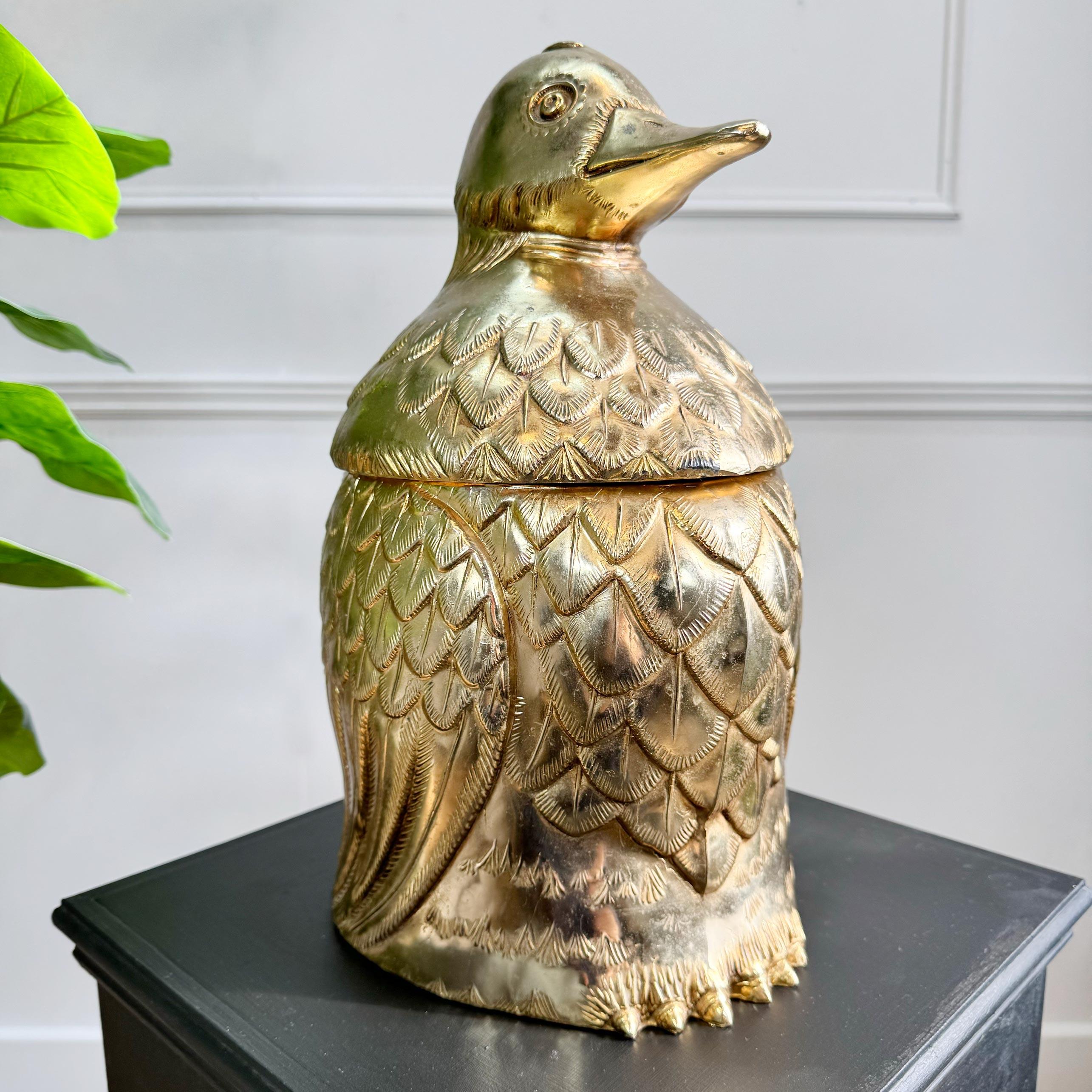 Enormous Mauro Manetti Gold Duck Champagne Bucket For Sale 6