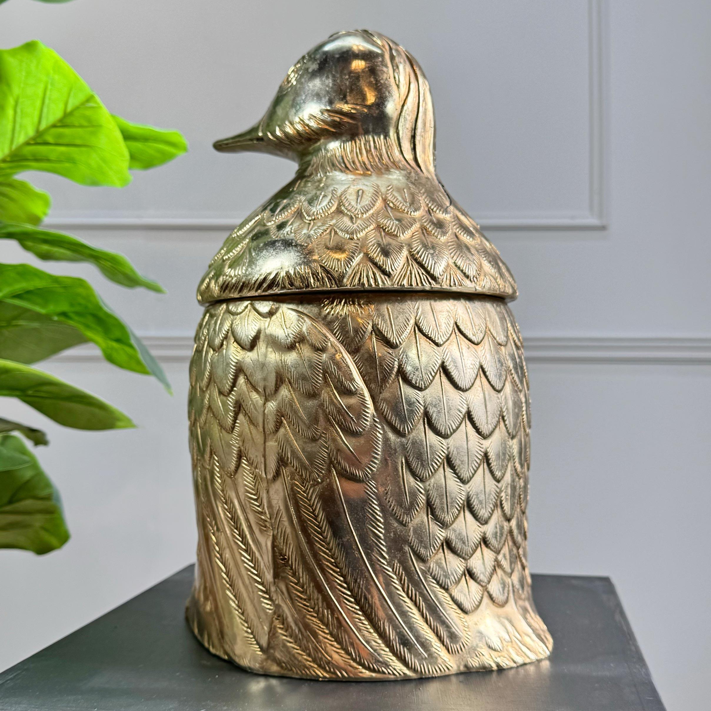 Enormous Mauro Manetti Gold Duck Champagne Bucket For Sale 9