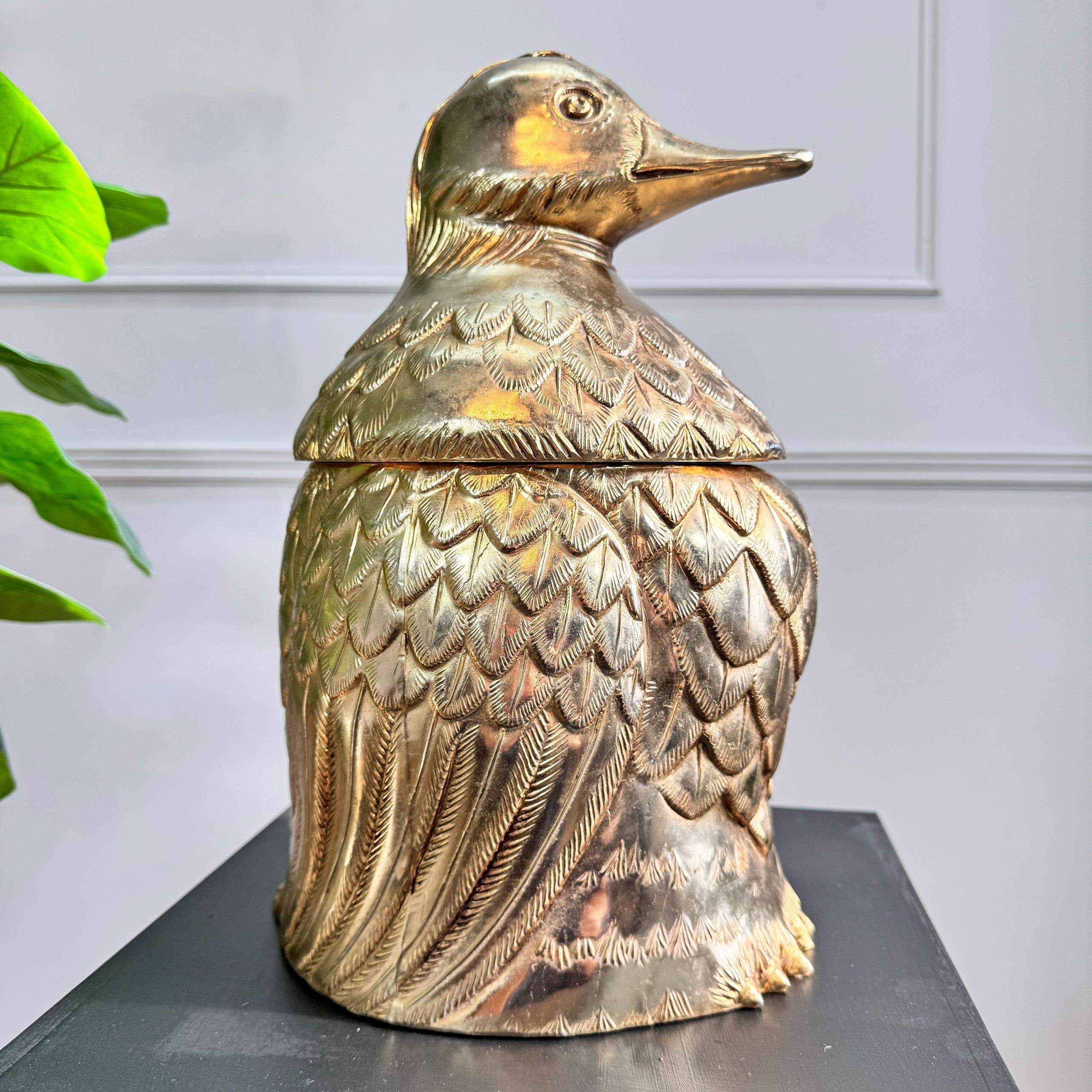 Enormous Mauro Manetti Gold Duck Champagne Bucket For Sale 13