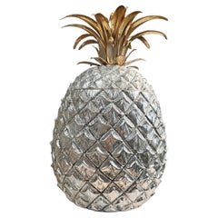 Enormous Mauro Manetti Silver and Gilt Pineapple Champagne Bucket Enormous Mauro Manetti Silver and Gilt Pineapple Champagne Bucket