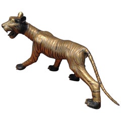 Enormous Midcentury Figure of a Tiger