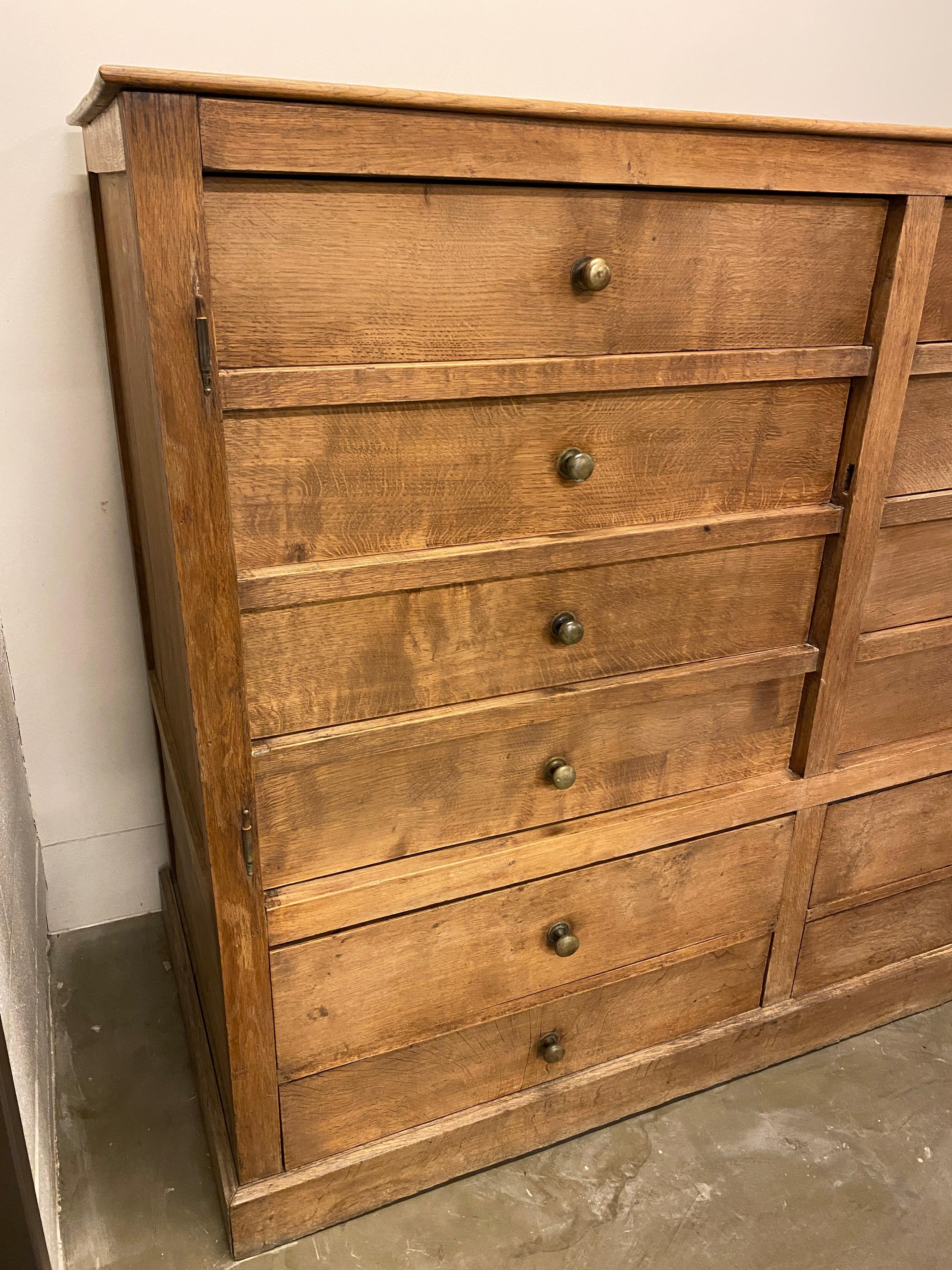 Enormous Oak Chest of Drawers/Cabinet, France, 1920's 4