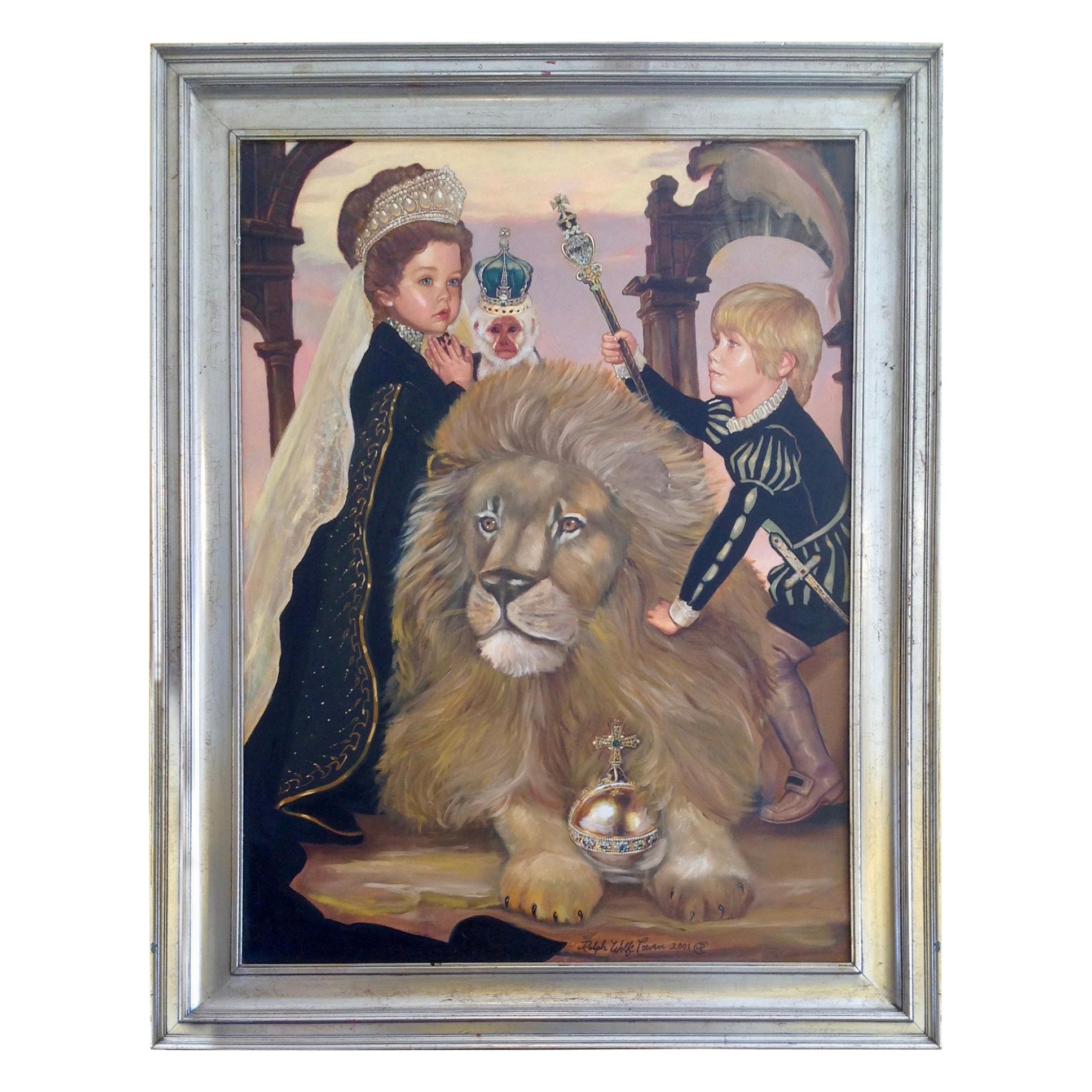 Enormous Oil Painting by Ralph Wolfe Cowan For Sale