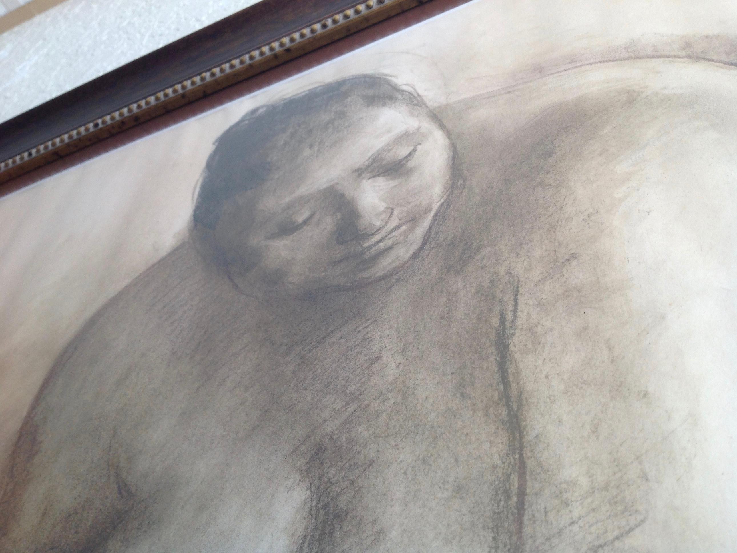 Enormous Original Drawing by Francisco Zuniga For Sale 2