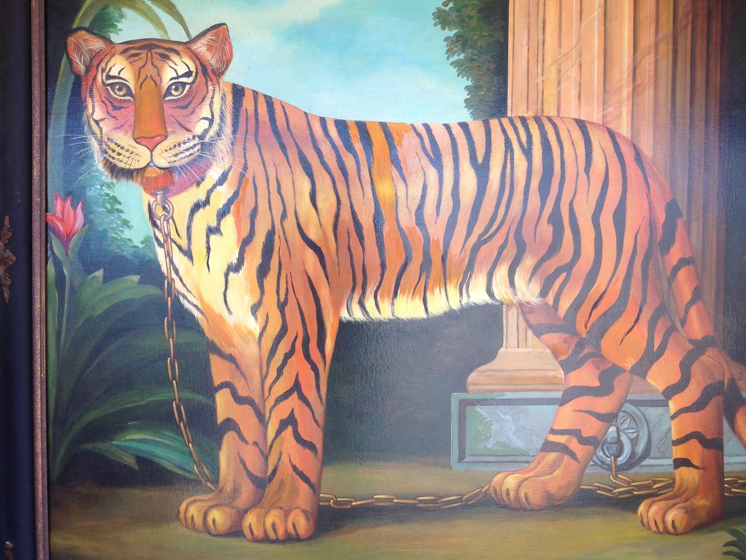 Canvas Enormous Painting of a Tiger by William Skilling