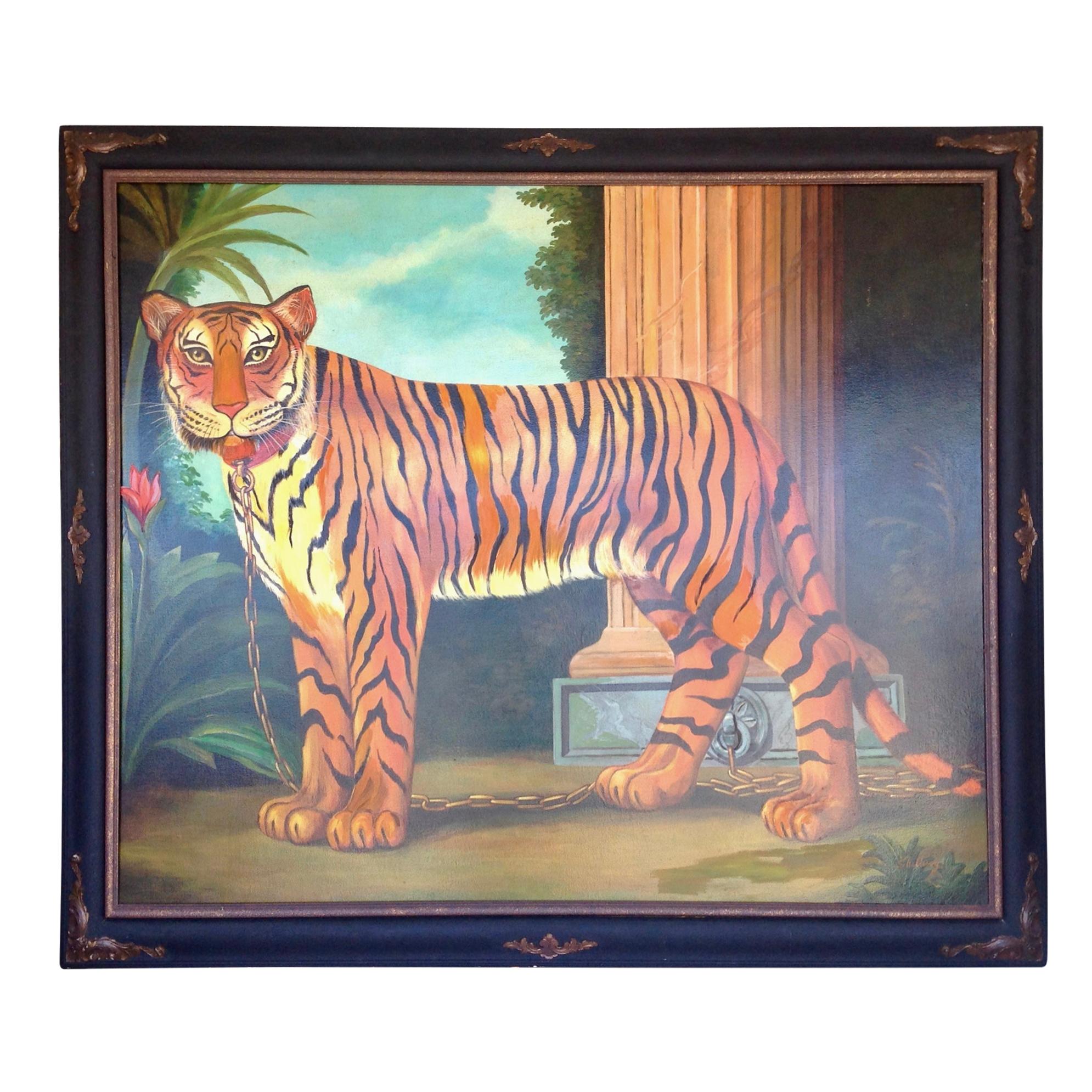 Enormous Painting of a Tiger by William Skilling