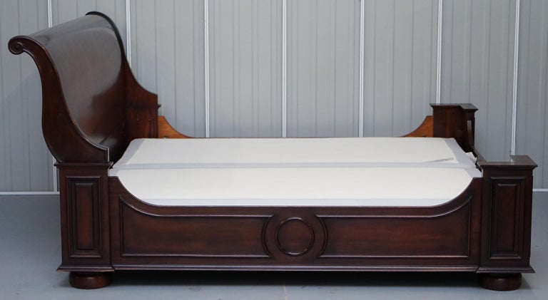 Enormous Ralph Lauren American Mahogany Sleigh Bed California King+ For  Sale at 1stDibs