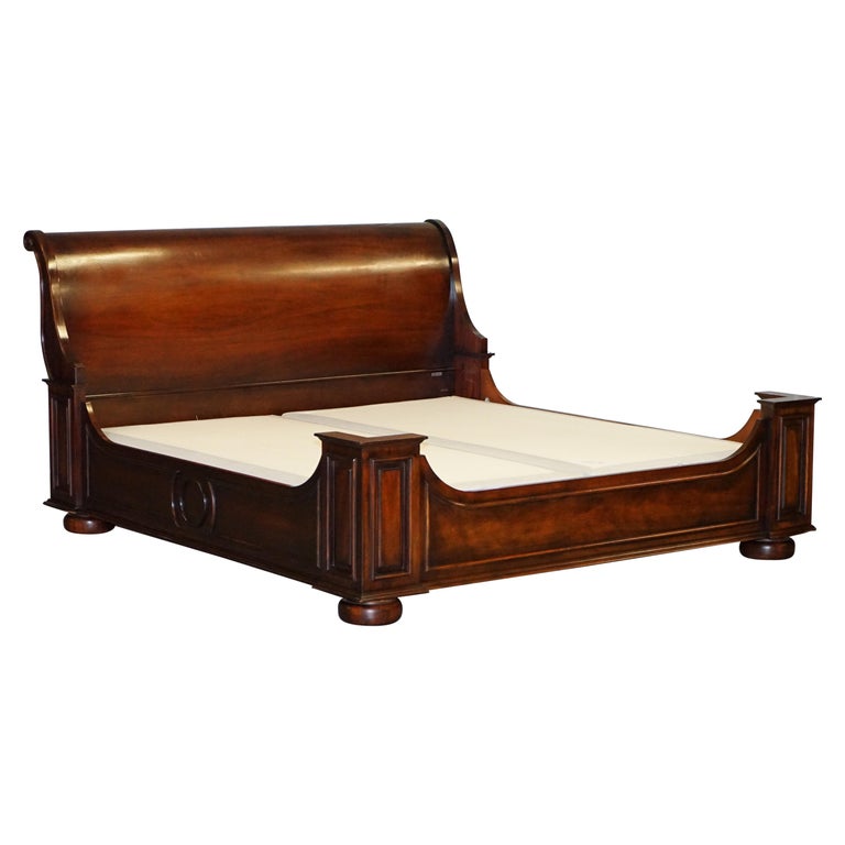 Enormous Ralph Lauren American Mahogany Sleigh Bed California King For At 1stdibs Enormous Ralph Lauren American Mahogany, King Size Mahogany Sleigh Bed