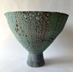 Énorme bol jardinière ouvert Randall Bruce Volcanic Crater à glaçure