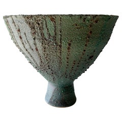 Enormous Randall Bruce Volcanic Crater Glaze Open Bowl Planter