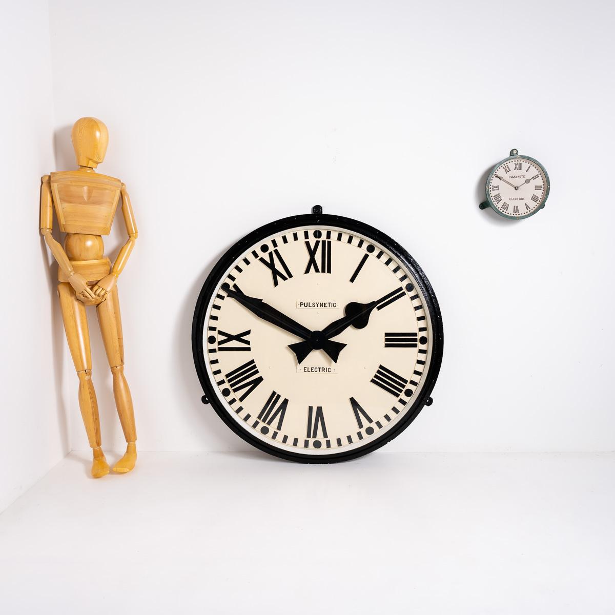 Enormous Reclaimed Cast Iron Industrial Clock by Gents of Leicester For Sale 6