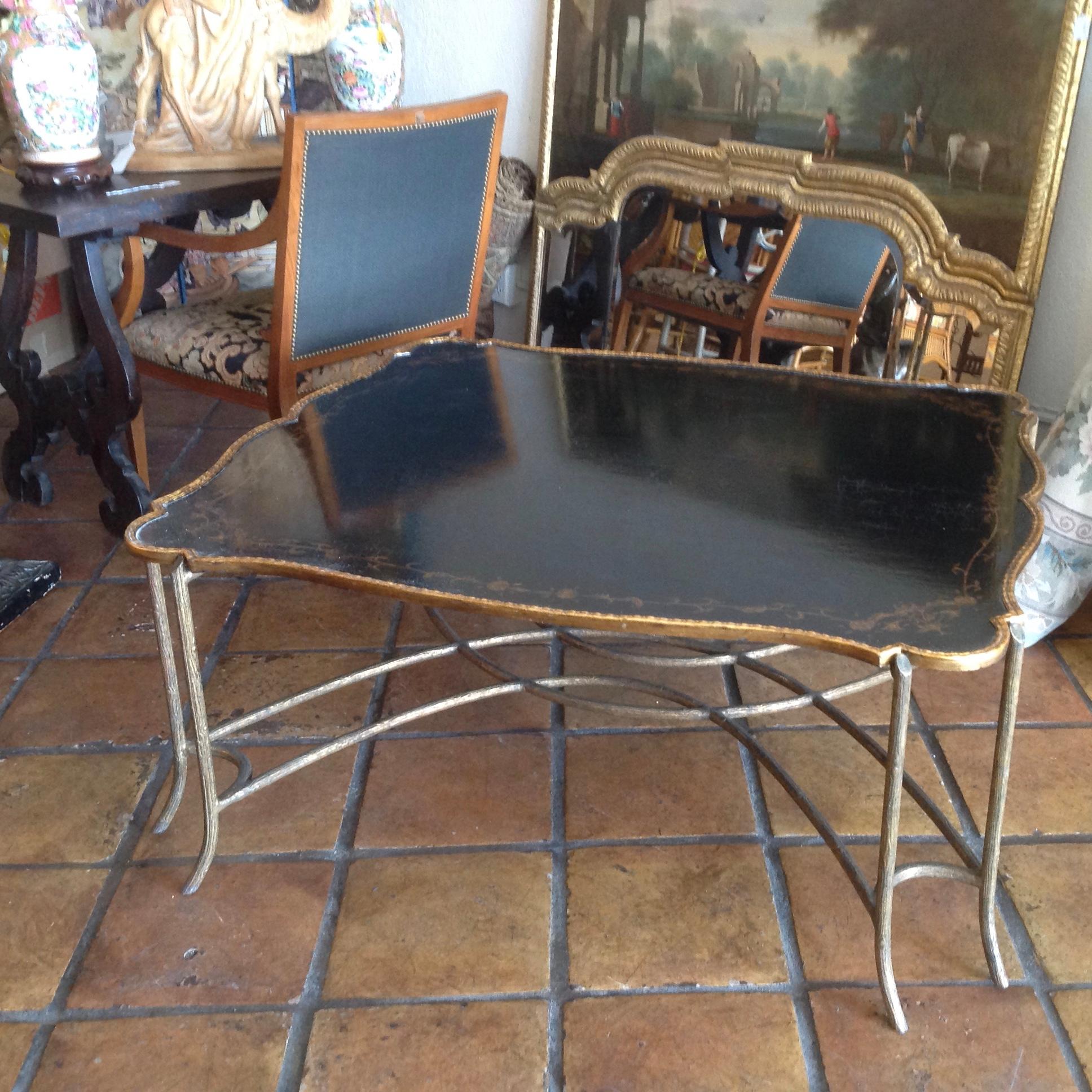 Late 20th Century Enormous Tray Top Style Coffee Table