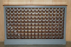 ENORMOUS VINTAGE RECLAIMED WOOD 144 BOTTLE WINE CHAMPAGNE RACK SiDEBOARD