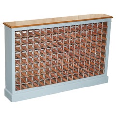 ENORMOUS Vintage RECLAIMED WOOD 144 BOTTLE WINE CHAMPAGNE RACK SiDEBOARD