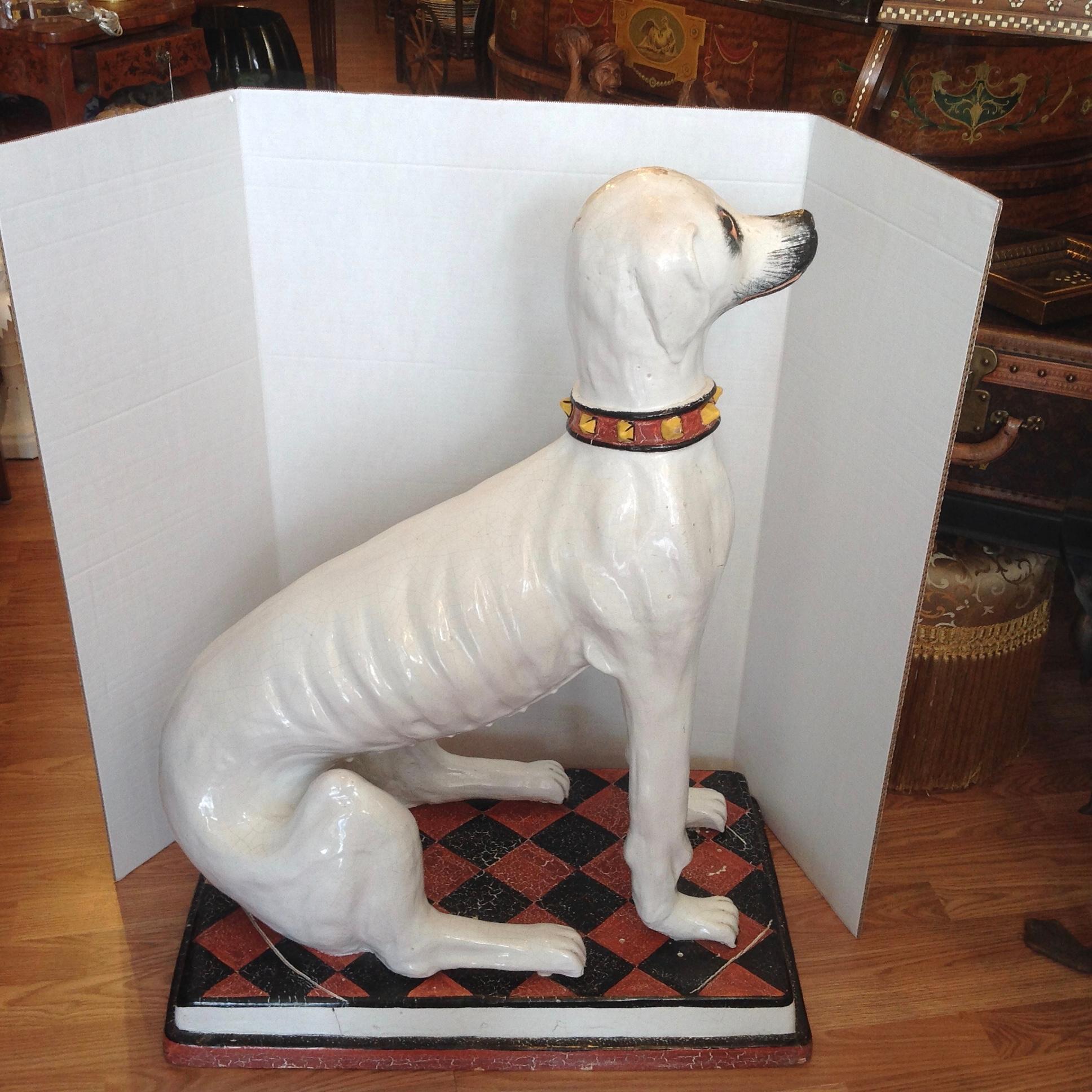 Enormous Whimsical Midcentury Statue of a Dog In Good Condition In West Palm Beach, FL