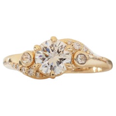 Énosi Engagement Ring in 14K Gold & Lab Diamond by Anastassia Sel Jewelry