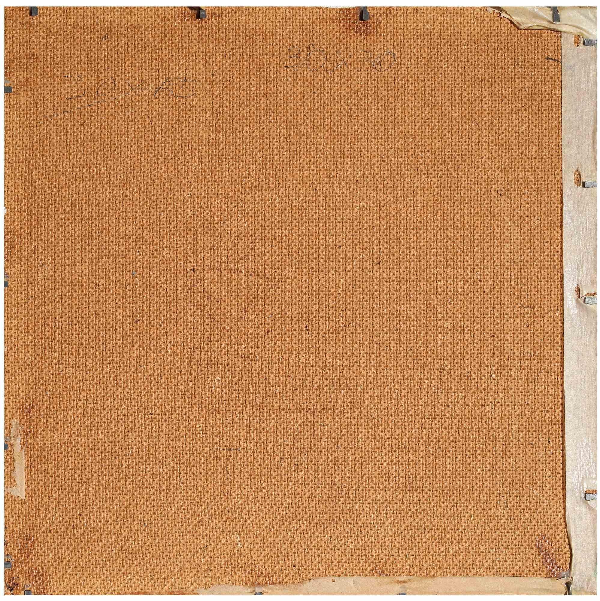 Il cardellino - Pittura a olio di Enotrio Pugliese - Metà del XX secolo in vendita 1