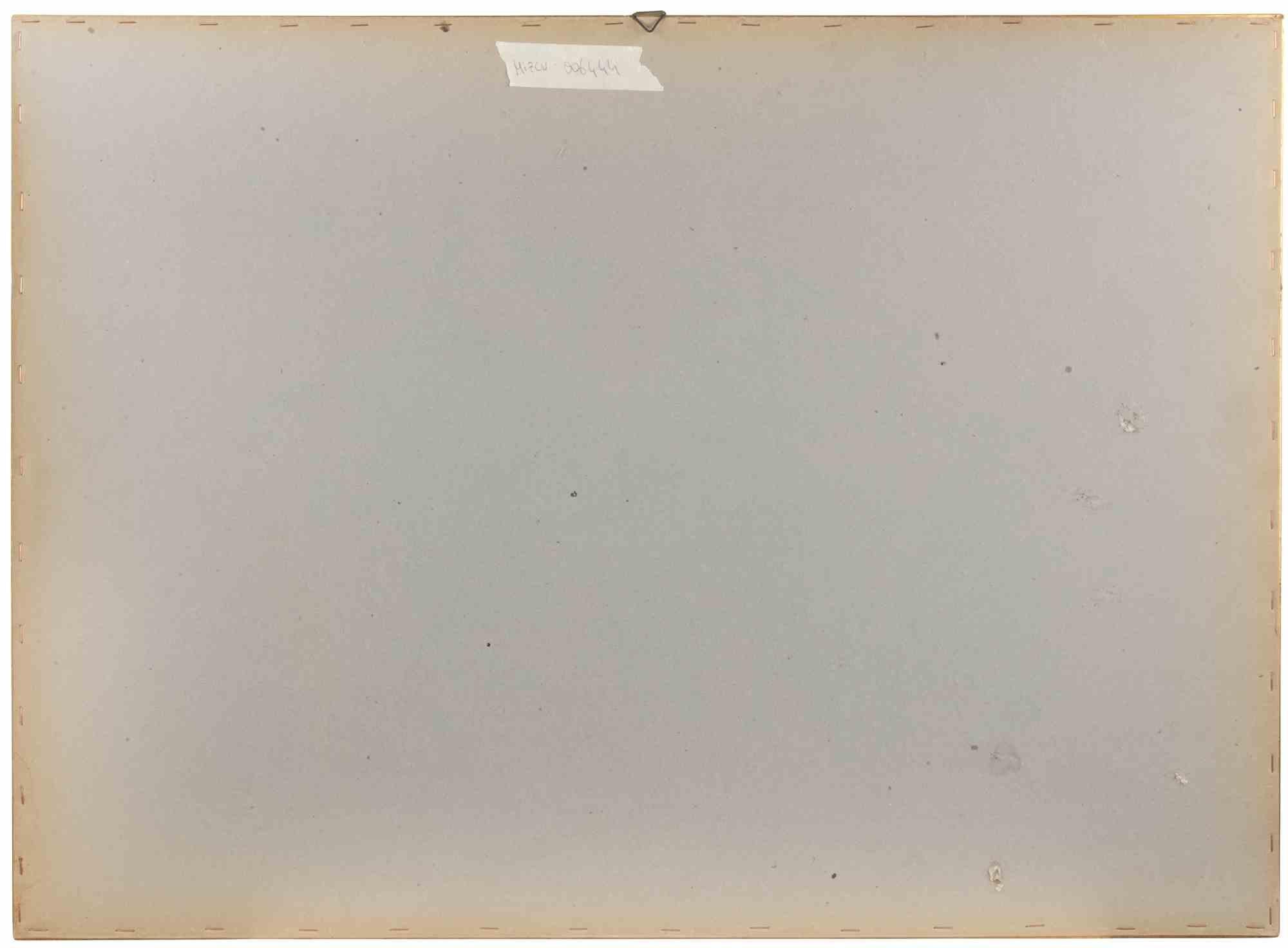 Ohne Titel – Radierung von Enotrio Pugliese – Mitte des 20. Jahrhunderts im Angebot 2