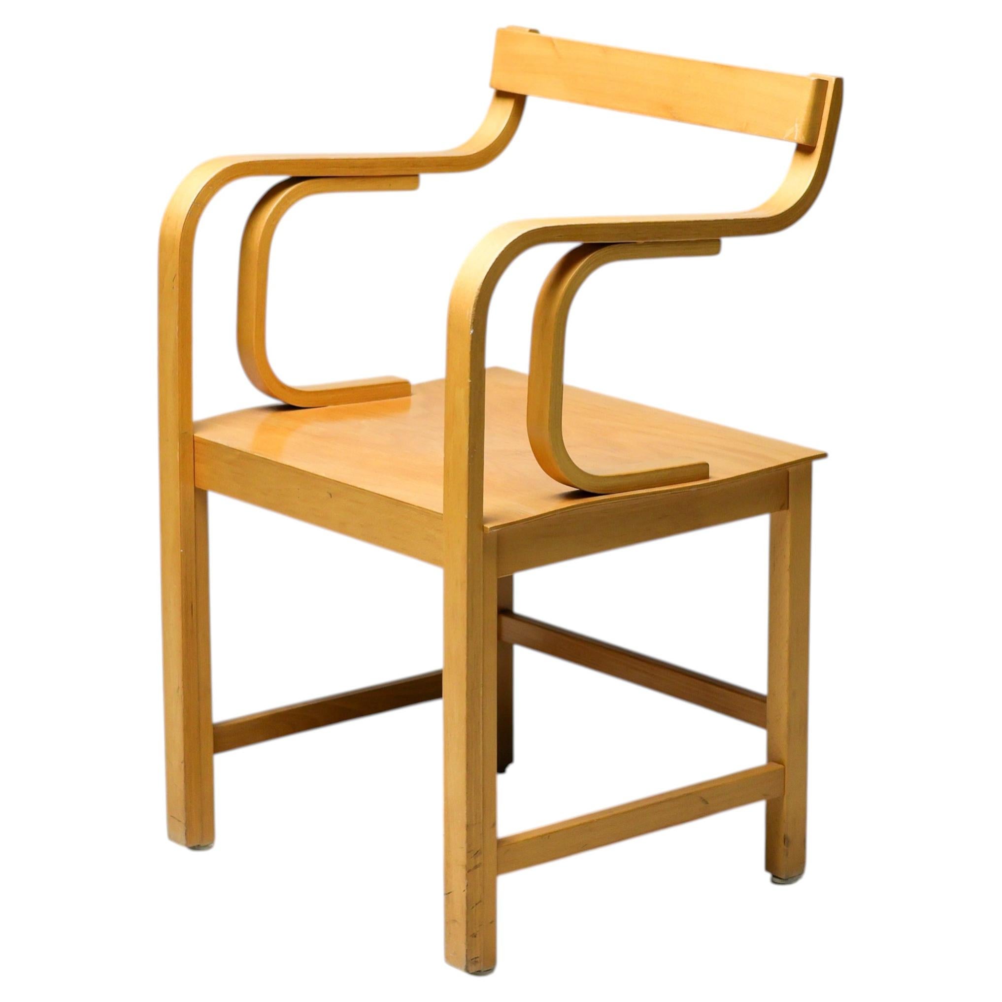 Enraf Nonius Chair in Solid Beech – Dutch Functionalist Design For Sale