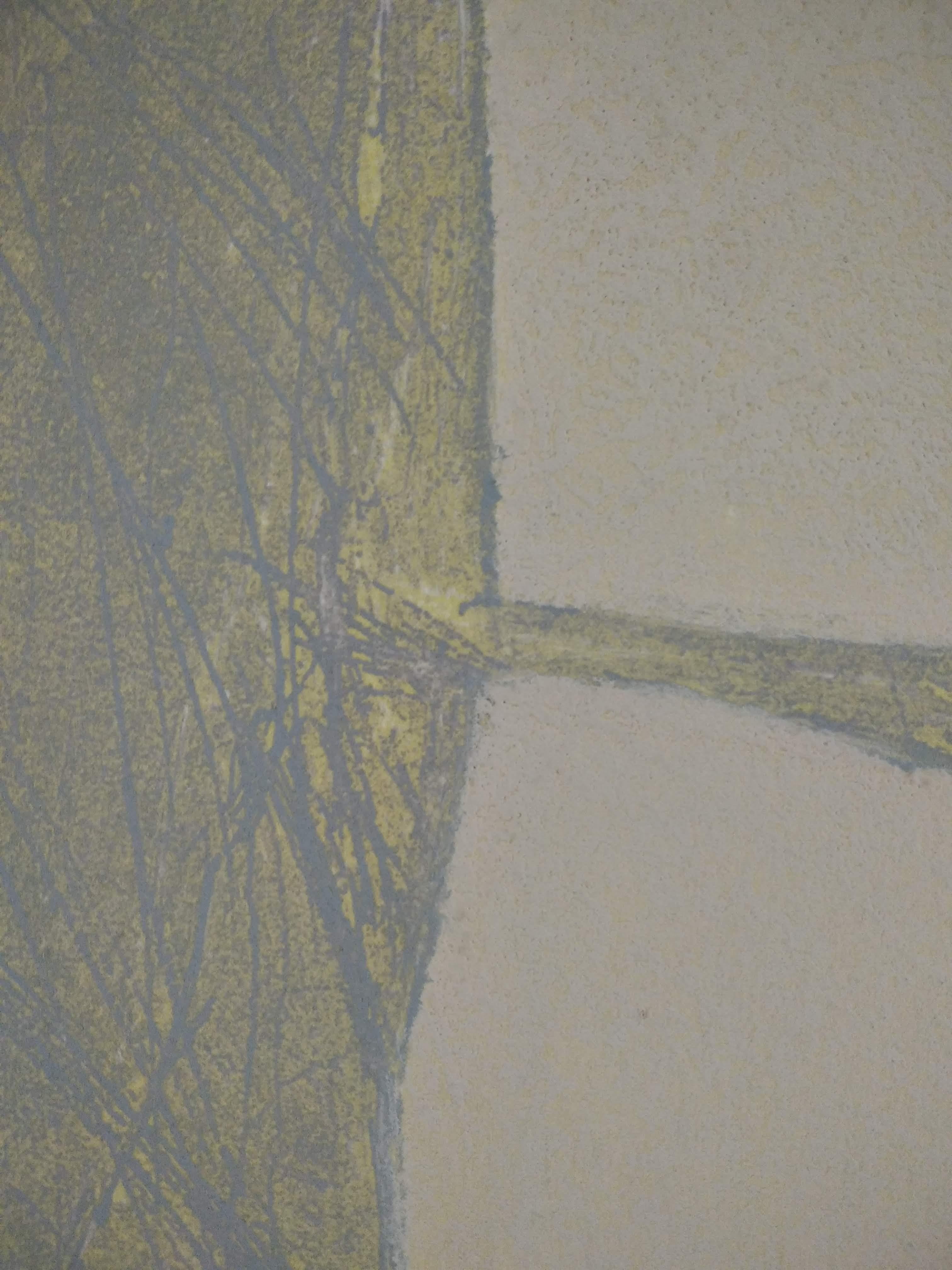 Untitled - Gray Abstract Print by Enric Cormenzana