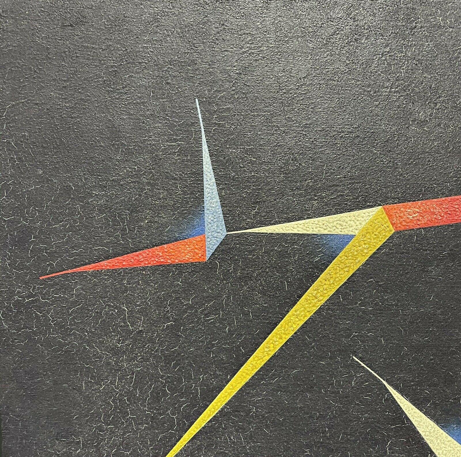 Großes spanisches geometrisches abstraktes Gemälde – farbenfrohe Statement-Formen – Painting von Enric Crous-Vidal