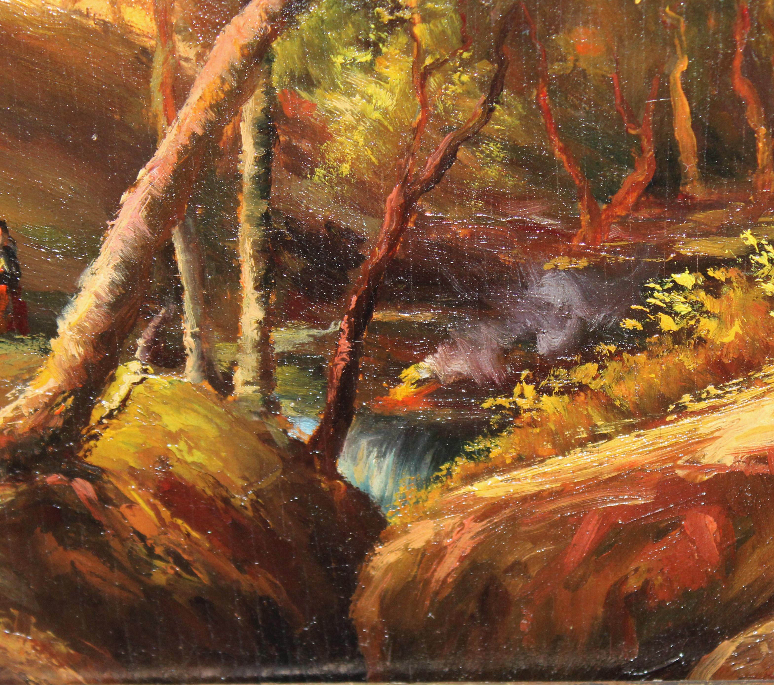 Firmado por el artista en la parte inferior

L'état de l'objet est acceptable

Se presenta enmarcada la pintura con ujn bonito marco del siglo xix en madera policromada (el marco presenta algunos signos de uso).

Dimensions de l'objet : 26 x 31