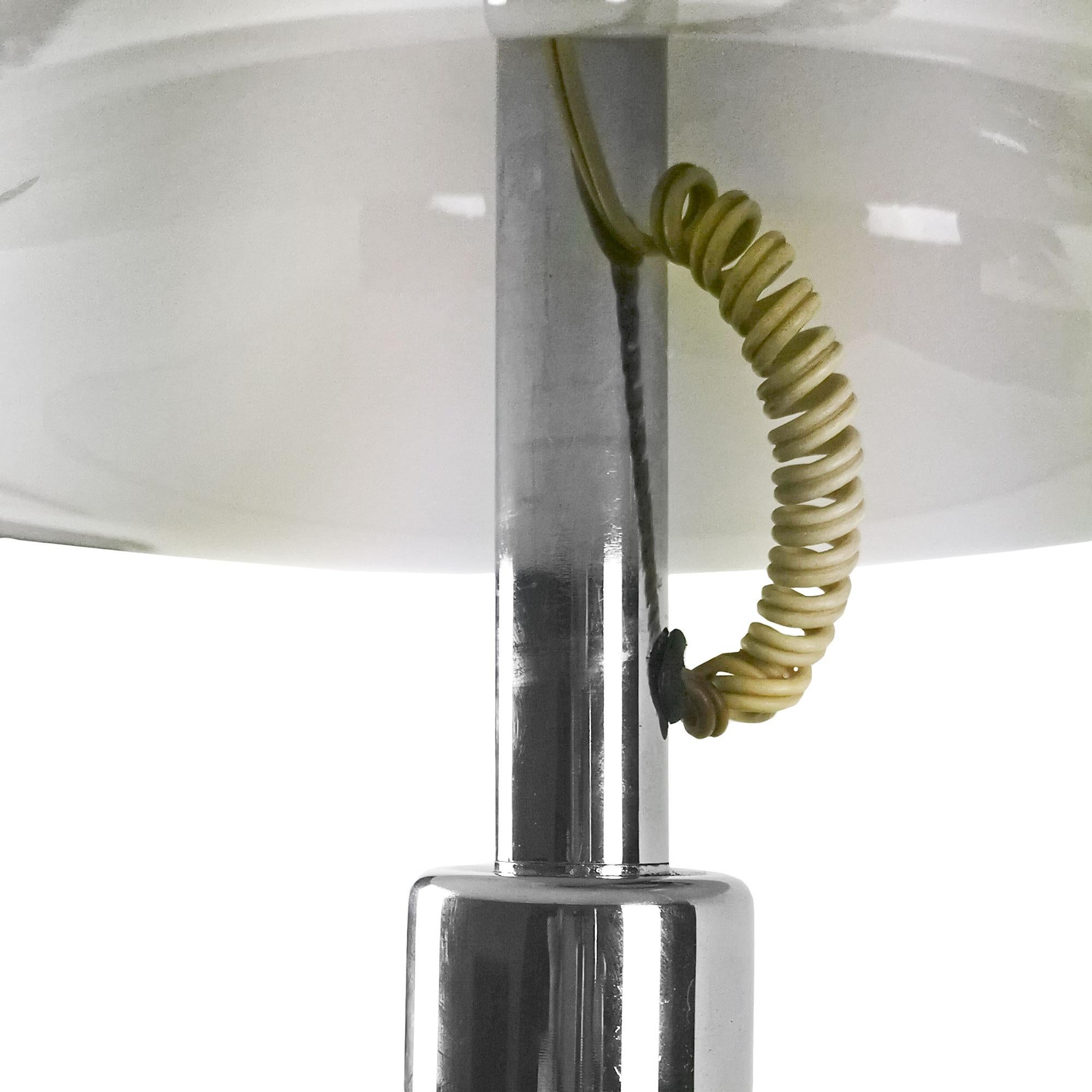 Modern Enric Franch's Toro Table Lamp In Steel, Metal And Plexiglass - Spain, 1976 For Sale