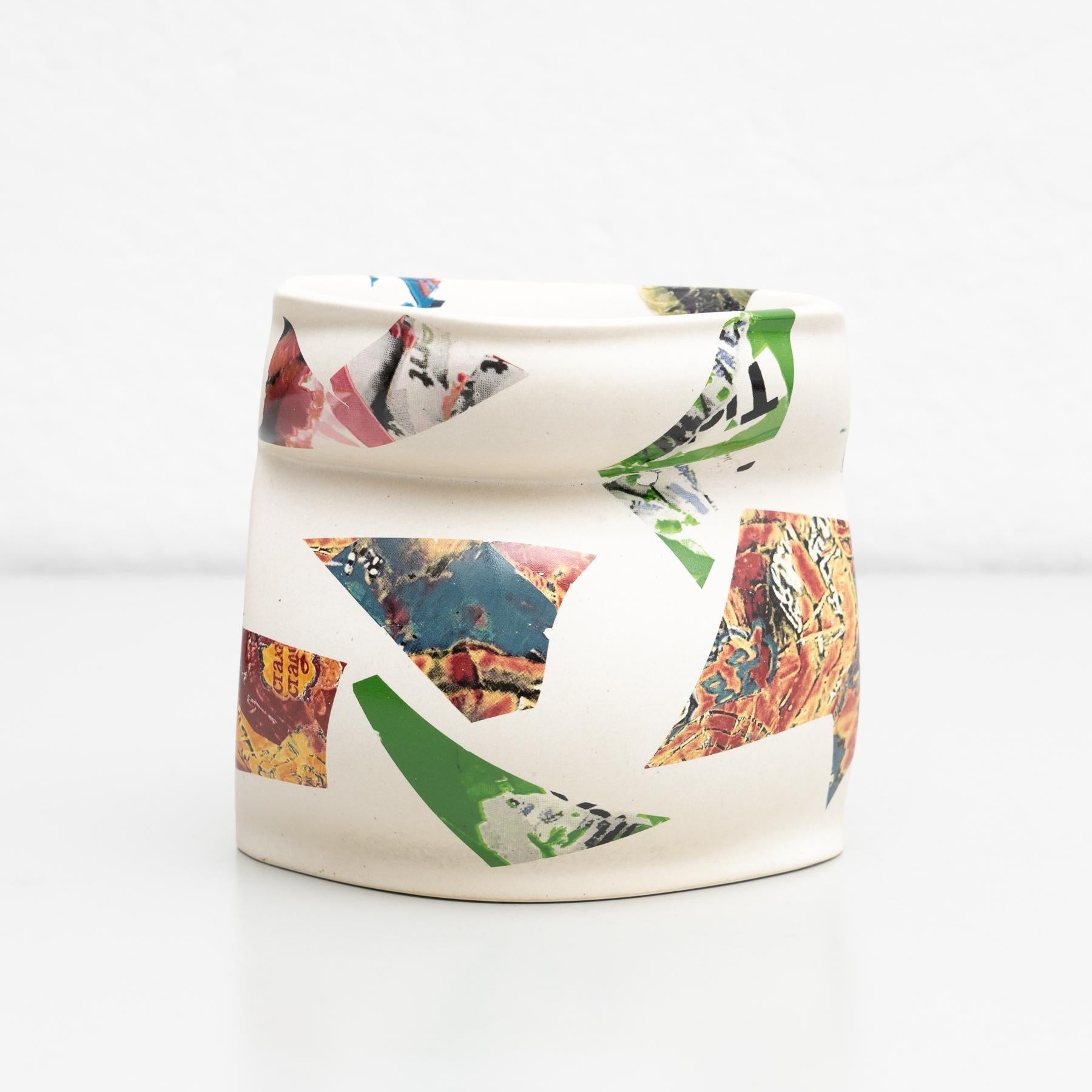 Late 20th Century Enric Miralles Spanish 'Gerro' Vase, circa 1970 For Sale