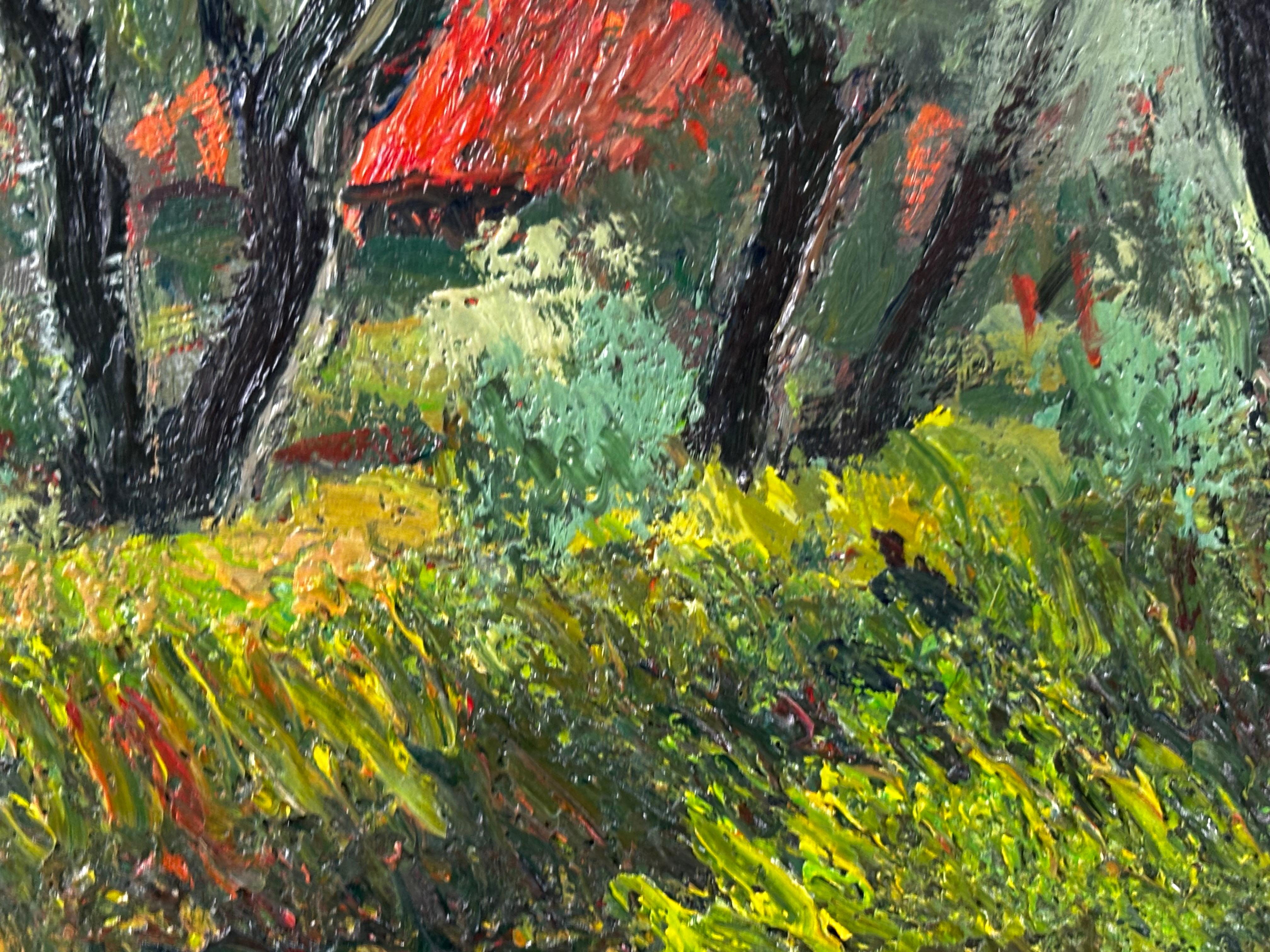 Enric Porta Mestre, 'Mediterranean Village Landscape', Oil on Canvas, 20th Centu For Sale 6