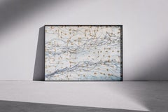 Aquatic Symphony, Abstract Dripping Seascape in White and Gray, Dots and Lines