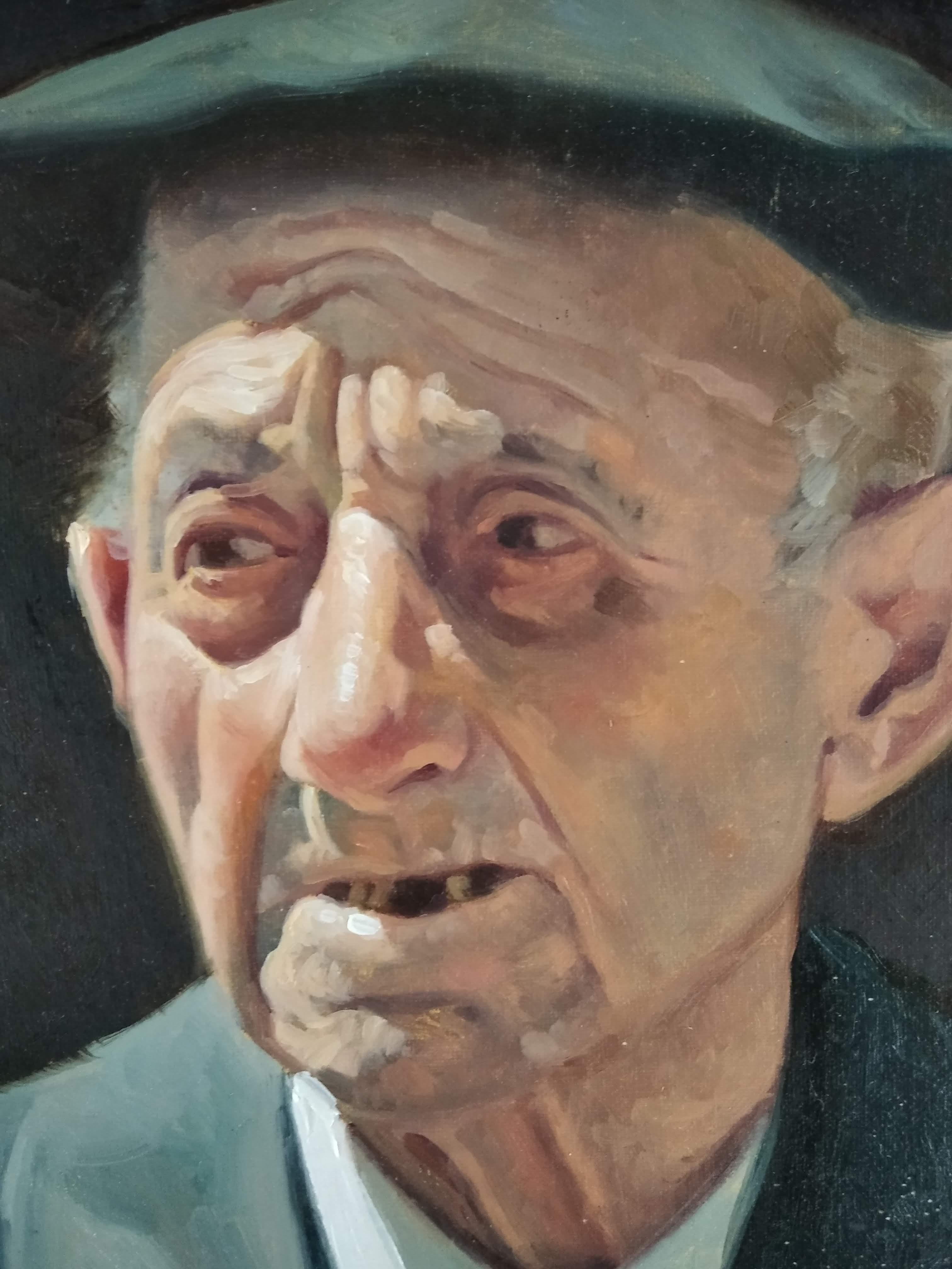 Unbenannt (Schwarz), Portrait Painting, von Enric Torres Prat