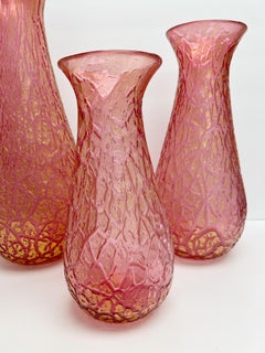 Enricco Cammozzo Murano Glass Set of 3 Large Vessels