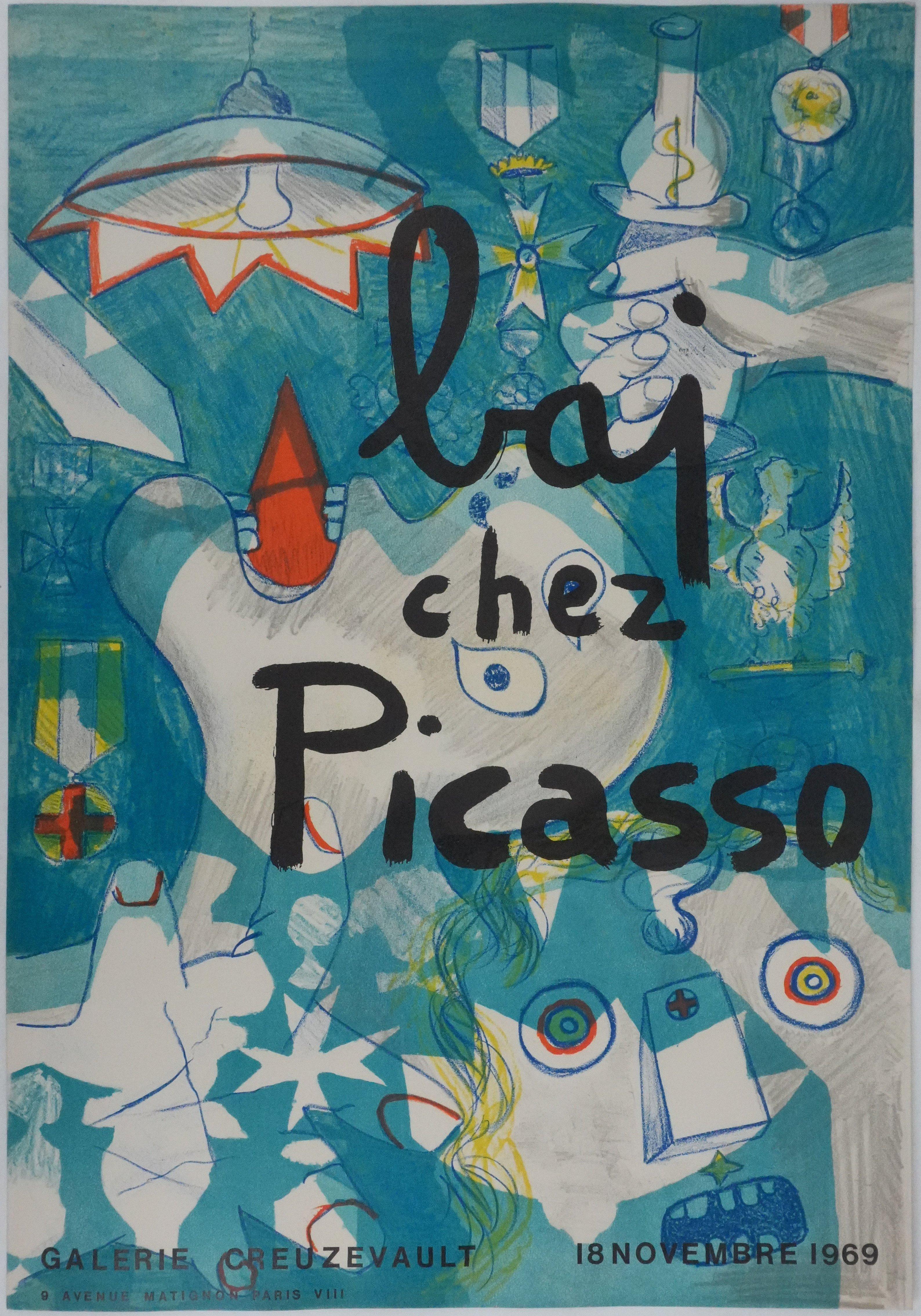 Enrico Baj Figurative Print - Baj at Picasso's - Original Lithograph