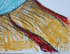 Clown mit einer Medaille - Original handsignierte Lithographie