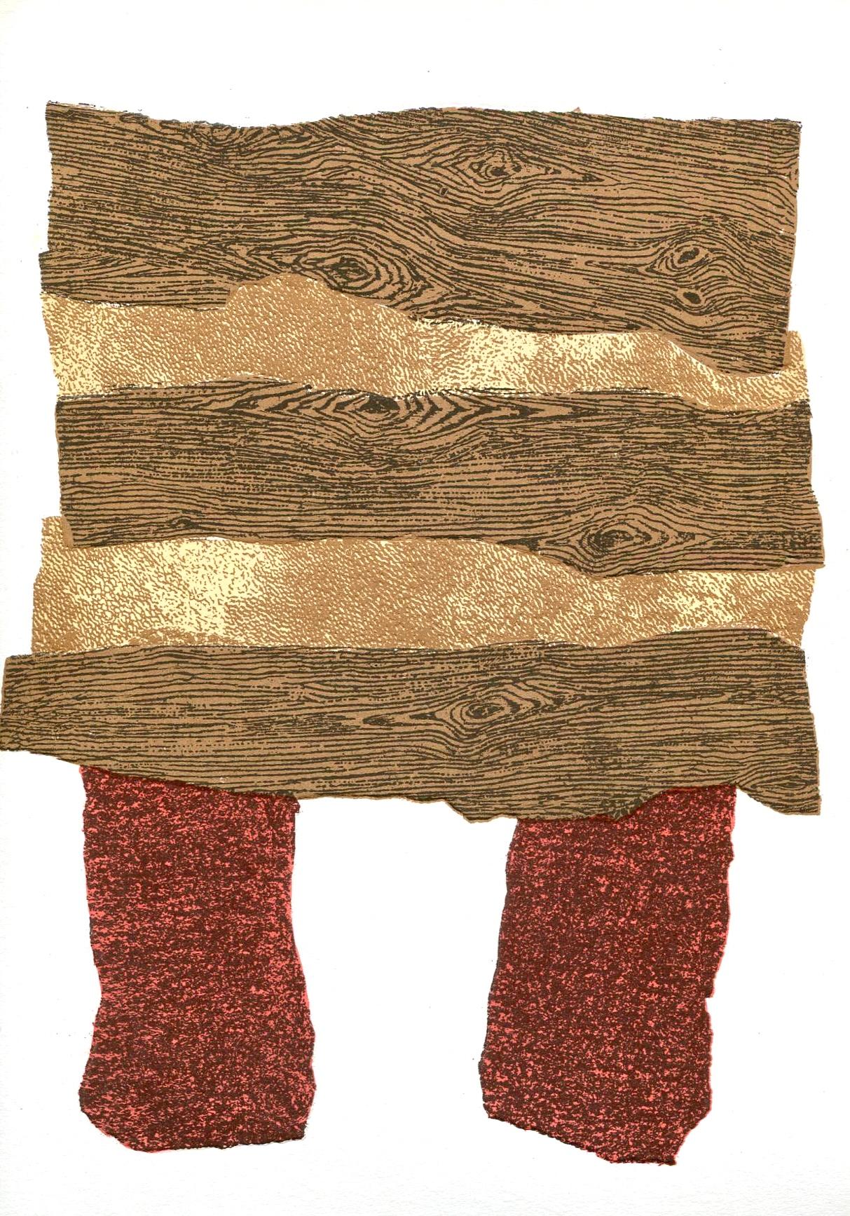 Enrico Baj Abstract Print - Composition, Société internationale d'art XXe siècle