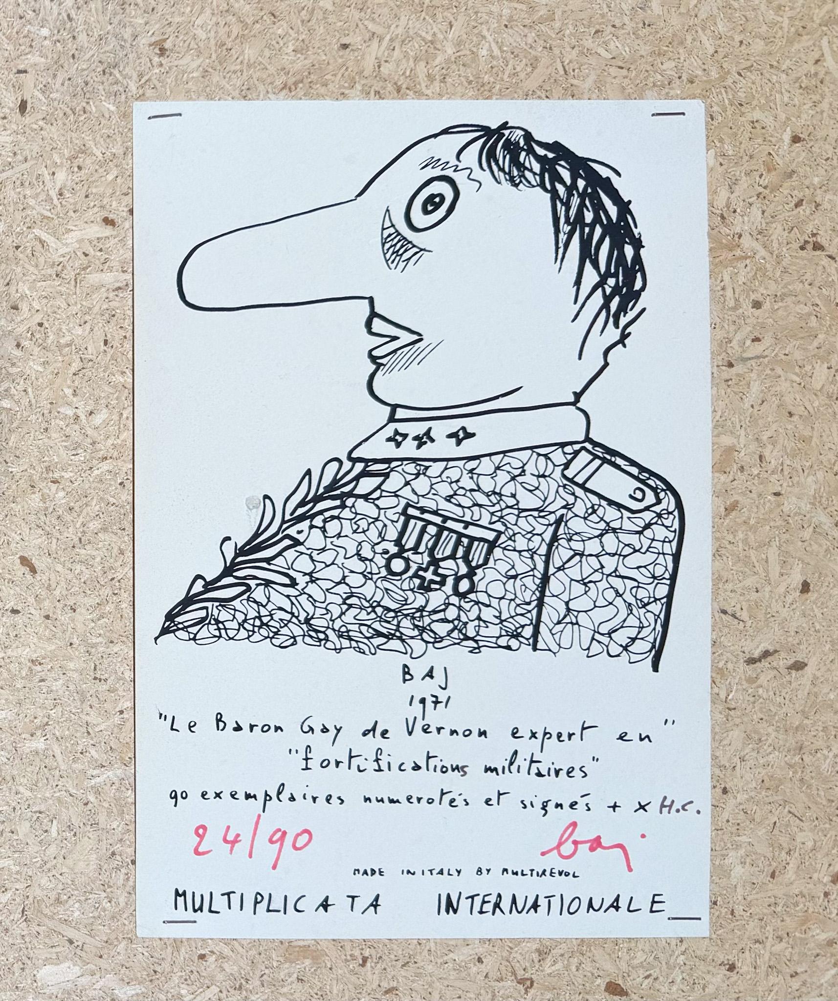 Enrico Baj (1924–2003) -Le Baron Gay de Vernon expert de fortification militaire 4